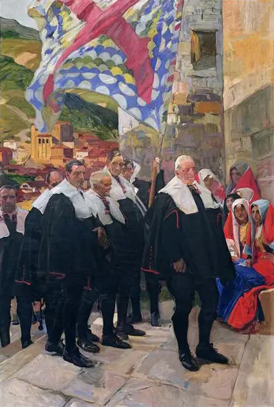 Navarre, the Town Council of Roncal Joaquin Sorolla
